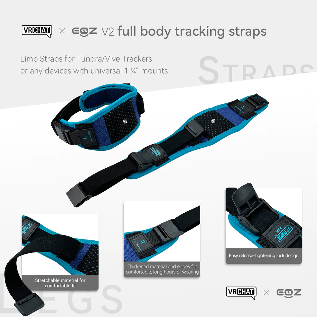 VRChat x EOZ FullBody Tracking Straps V2
