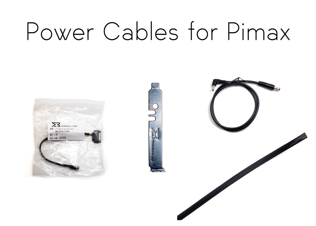 12VDC Power Kit for Head Mounted Displays – Tundra Labs